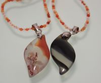 Natural agate necklace