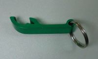 Aluminum color metal bottle opener keyring