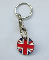 Custom Trolley coin keyring