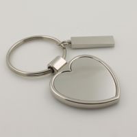 Custom heart shape metal keyring
