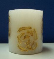 Sell Column Shape Engraving Flower Candle (GT-402A-2)