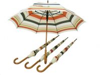 umbrella with wooden shaft and wooden handle