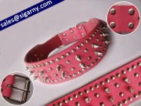leather Spiked Dog Collar