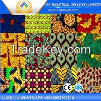The African market cotton batik fabric imitation wax printed cloth Jav