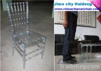 Clear Crystal Resin Chiavari Chair