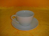 Sell white porcelain 11oz cup and saucer