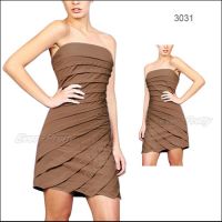 Elegant Sexy Light Brown Purple Tiered Party Dress