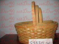 handle wooden basket