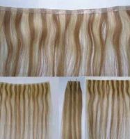 Sell human hair weaving , skin weft hair