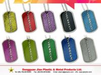 dog tags with glittering colors