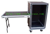 Shock mout rack case with stand