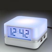 Sell USB Hub with Clock with Mood Light