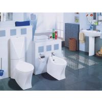 Western style Close-Coupled Toilet & Pedestal Basin & Bidet