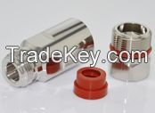 RF Coaxial N Straight Female Connectors Clamp for 1/2'' Super Flexible Cable