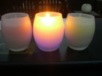 LED glass candle