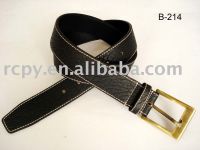 Split leather belt
