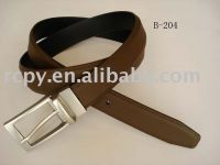leather belt with classical design