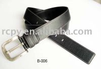 classical split leather belt