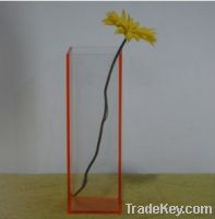 Sell acrylic engraved flower vase