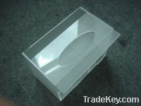 Acrylic tissue box