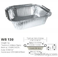 Sell Disposable aluminum foil food container WB 130