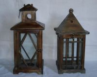 Sell wood lantern/wood candle holder