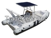 rib boat rigid inflatable plesure sports boat (rib640c)