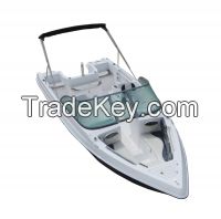 sped boat bowrider fiberglass fishing boat, motor boat(Aqualand 198)