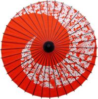 vender paraguas de papel impreso