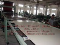 PVC semi-skinning foamed board production line