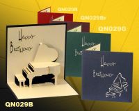 Sell piano pop up greeting card