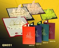 Sell Yatch pop up greeting card