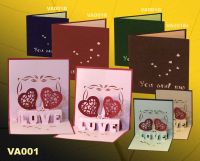 Sell hearts pop up greeting card