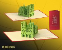 Sell Notre-Dame de Paris handmade pop up greeting card