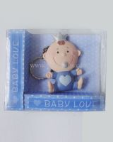Baby wooden key chain