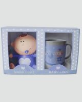 Baby money box and mug set