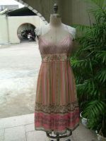 Sell ladies' camisole silk long dress