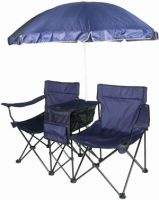 Double Chair with Umbrella, Canopy Chair, Folding chair