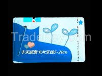 Hot Sell Ultra-thin, paper card dental floss waxed, mint 5-20m