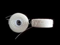 white bulk  dental floss yarn, mint, waxed