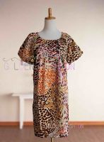 Sell 100%Silk Print Dress for Ladies HGW8822