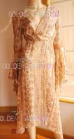 Sell silk chiffon embroiderd long dress for ladies