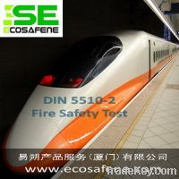 Fire test DIN 5510-2 to railway component