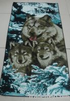 Sell wolf logo beach towel