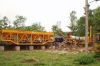 heavy road construction machinery