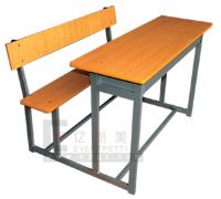 double  student desk and chair