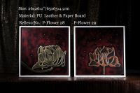 Sell wall decor-handmade-leather relievo  frame F-Flower 28, 29
