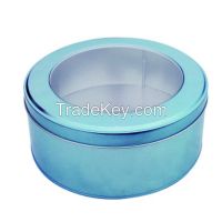 High Quality Printed Tin Box with Transparent Lid