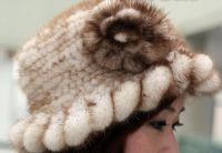 Sell fur knitted hat caps