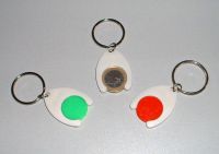 Sell trolly coin keychain, trolly coin keyring